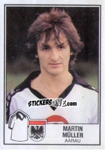 Sticker Martin Muller - Football Switzerland 1981-1982 - Panini