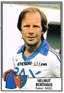 Sticker Helmut Benthaus - Football Switzerland 1981-1982 n. 24 - Panini