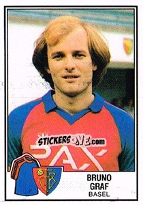 Sticker Bruno Graf - Football Switzerland 1981-1982 n. 26 - Panini
