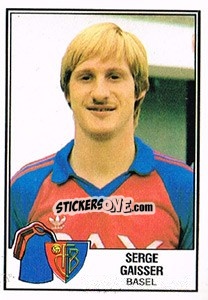Sticker Serge Gaisser - Football Switzerland 1981-1982 - Panini