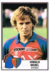 Cromo Harald Nickel - Football Switzerland 1981-1982 - Panini