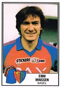 Cromo Erni Maissen - Football Switzerland 1981-1982 - Panini