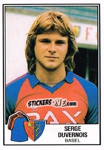 Figurina Serge Duvernois - Football Switzerland 1981-1982 - Panini