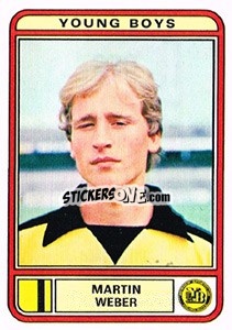 Sticker Martin Weber - Football Switzerland 1979-1980 - Panini