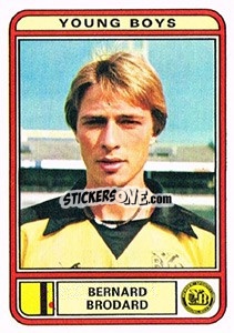 Cromo Bernard Brodard - Football Switzerland 1979-1980 - Panini