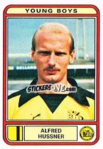 Cromo Alfred Hussner - Football Switzerland 1979-1980 - Panini
