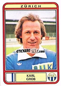 Cromo Karl Grob - Football Switzerland 1979-1980 - Panini