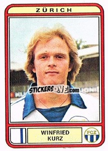 Sticker Winfried Kurz - Football Switzerland 1979-1980 - Panini