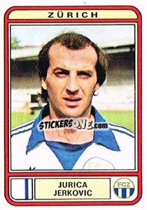 Cromo Jurica Jerkovic - Football Switzerland 1979-1980 - Panini
