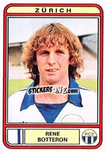Sticker Rene Botteron - Football Switzerland 1979-1980 - Panini