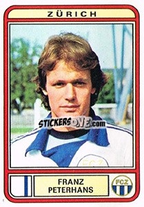 Cromo Franz Peterhans - Football Switzerland 1979-1980 - Panini