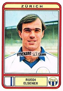 Cromo Ruedi Elsener - Football Switzerland 1979-1980 - Panini
