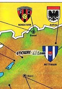 Figurina Map - Football Switzerland 1979-1980 - Panini