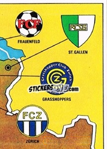 Sticker Map - Football Switzerland 1979-1980 n. 4 - Panini