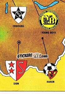 Sticker Map - Football Switzerland 1979-1980 n. 6 - Panini