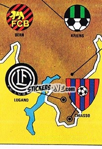 Sticker Map - Football Switzerland 1979-1980 n. 7 - Panini