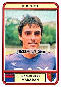 Figurina Jean-Pierre Maradan - Football Switzerland 1979-1980 - Panini
