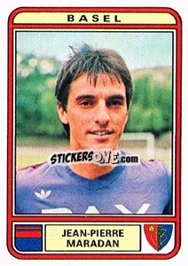 Sticker Jean-Pierre Maradan - Football Switzerland 1979-1980 n. 14 - Panini