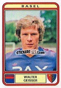 Figurina Walter Geisser - Football Switzerland 1979-1980 - Panini