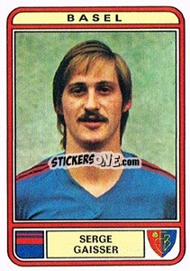 Sticker Serge Gaisser - Football Switzerland 1979-1980 n. 18 - Panini