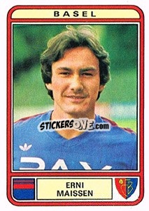 Figurina Erni Maissen - Football Switzerland 1979-1980 - Panini