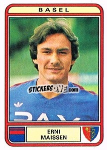 Sticker Erni Maissen - Football Switzerland 1979-1980 n. 24 - Panini