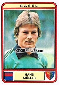 Sticker Hans Muller - Football Switzerland 1979-1980 n. 25 - Panini