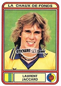 Cromo Laurent Jaccard - Football Switzerland 1979-1980 - Panini