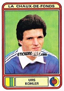 Sticker Urs Kohler - Football Switzerland 1979-1980 - Panini