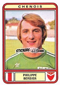 Figurina Philippe Bersier - Football Switzerland 1979-1980 - Panini