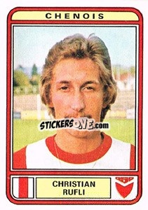 Cromo Christian Rufli - Football Switzerland 1979-1980 - Panini