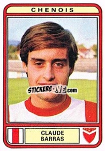 Cromo Claude Barras - Football Switzerland 1979-1980 - Panini