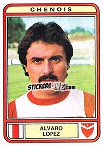 Sticker Alvaro Lopez - Football Switzerland 1979-1980 n. 54 - Panini