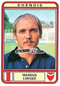 Figurina Markus Liniger - Football Switzerland 1979-1980 - Panini