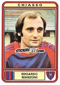 Sticker Edoardo Manzoni - Football Switzerland 1979-1980 - Panini