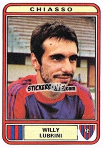Sticker Willy Lubrini - Football Switzerland 1979-1980 - Panini