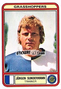 Sticker Jurgen Sundermann - Football Switzerland 1979-1980 - Panini