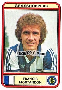 Sticker Francis Montandon - Football Switzerland 1979-1980 - Panini