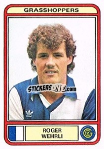 Figurina Roger Wehrli - Football Switzerland 1979-1980 n. 85 - Panini
