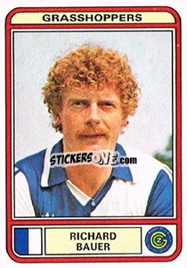Sticker Richard Bauer - Football Switzerland 1979-1980 - Panini
