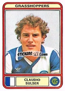 Cromo Claudio Sulser - Football Switzerland 1979-1980 - Panini