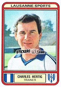 Sticker Charles Hertig - Football Switzerland 1979-1980 - Panini
