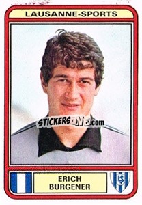 Sticker Erich Burgener - Football Switzerland 1979-1980 - Panini