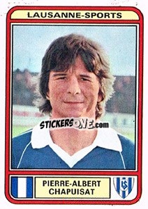 Sticker Pierre-Albert Chapuisat - Football Switzerland 1979-1980 - Panini