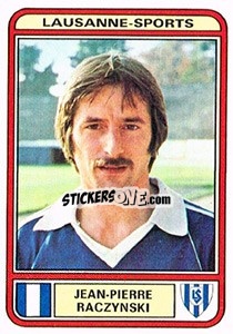 Cromo Jean-Pierre Raczynski - Football Switzerland 1979-1980 - Panini