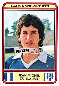 Cromo Jean-Michel Guillaume - Football Switzerland 1979-1980 - Panini