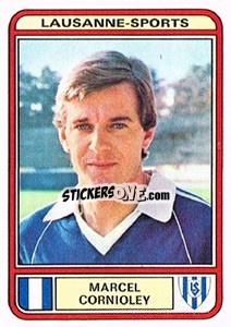 Sticker Marcel Cornioley - Football Switzerland 1979-1980 n. 107 - Panini
