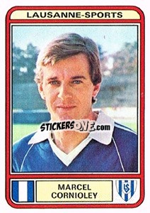 Figurina Marcel Cornioley - Football Switzerland 1979-1980 - Panini