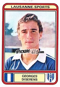 Sticker Georges Diserens - Football Switzerland 1979-1980 n. 109 - Panini