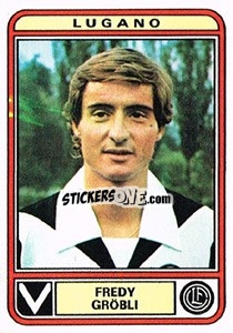 Cromo Fredy Grobli - Football Switzerland 1979-1980 - Panini